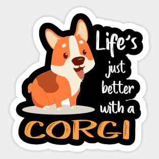 Life'S Just Better With a Corgi (213) Sticker